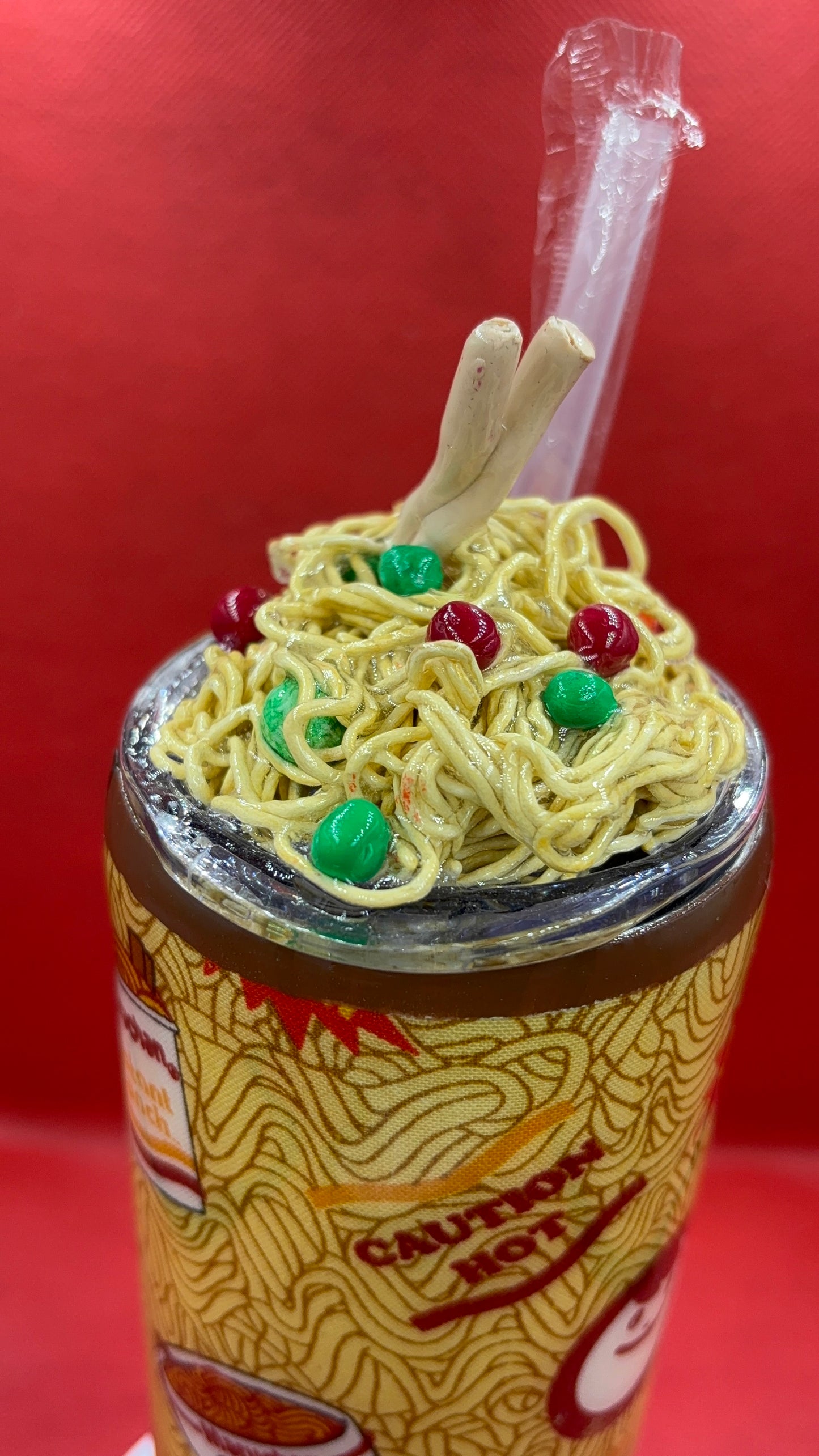 π Noodle Cup Epoxy Tumbler β Handmade Drinkware with a Twist!