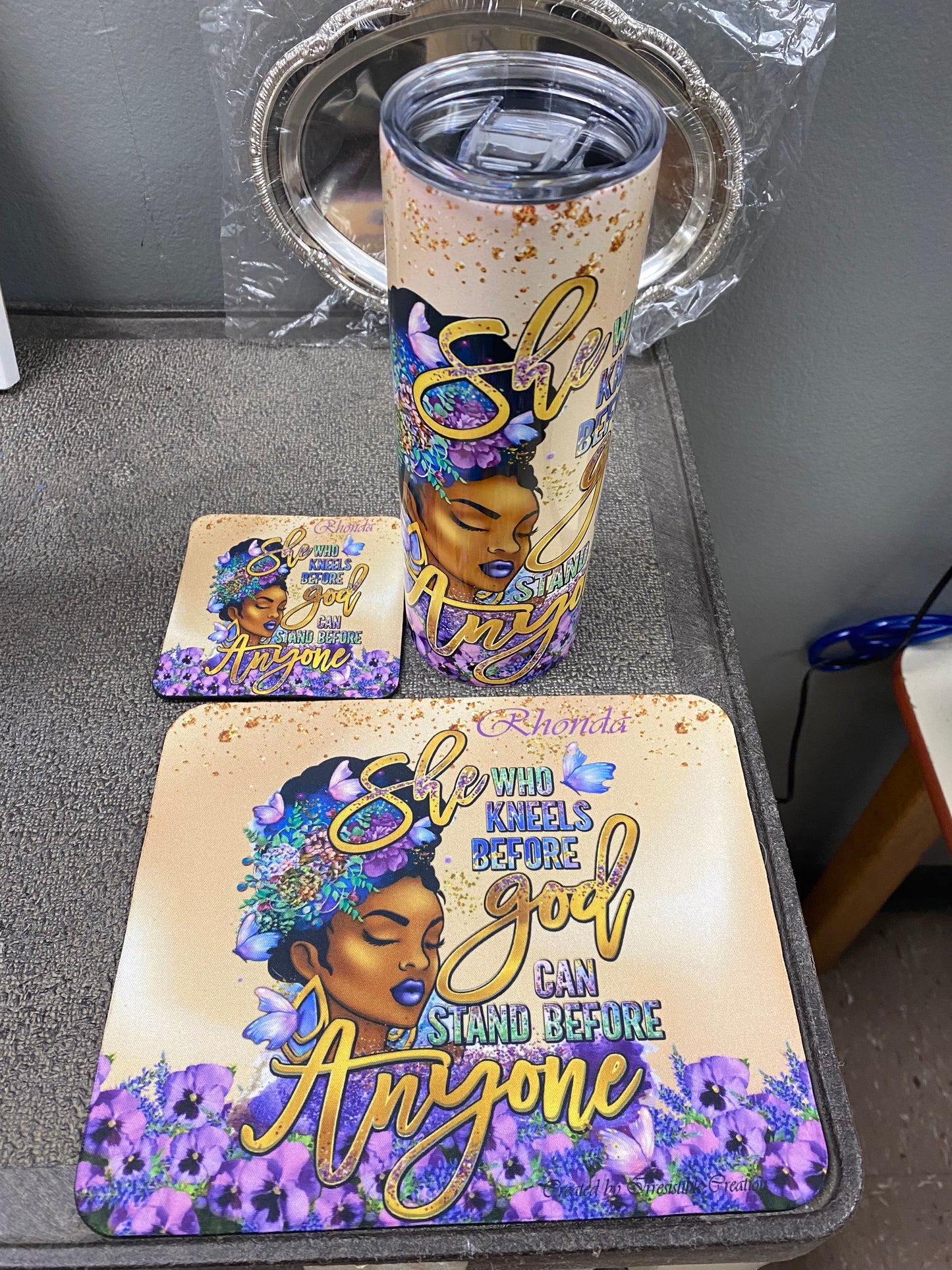 💜 “She Who Kneels Before God” Faith & Power Gift Set 🌸