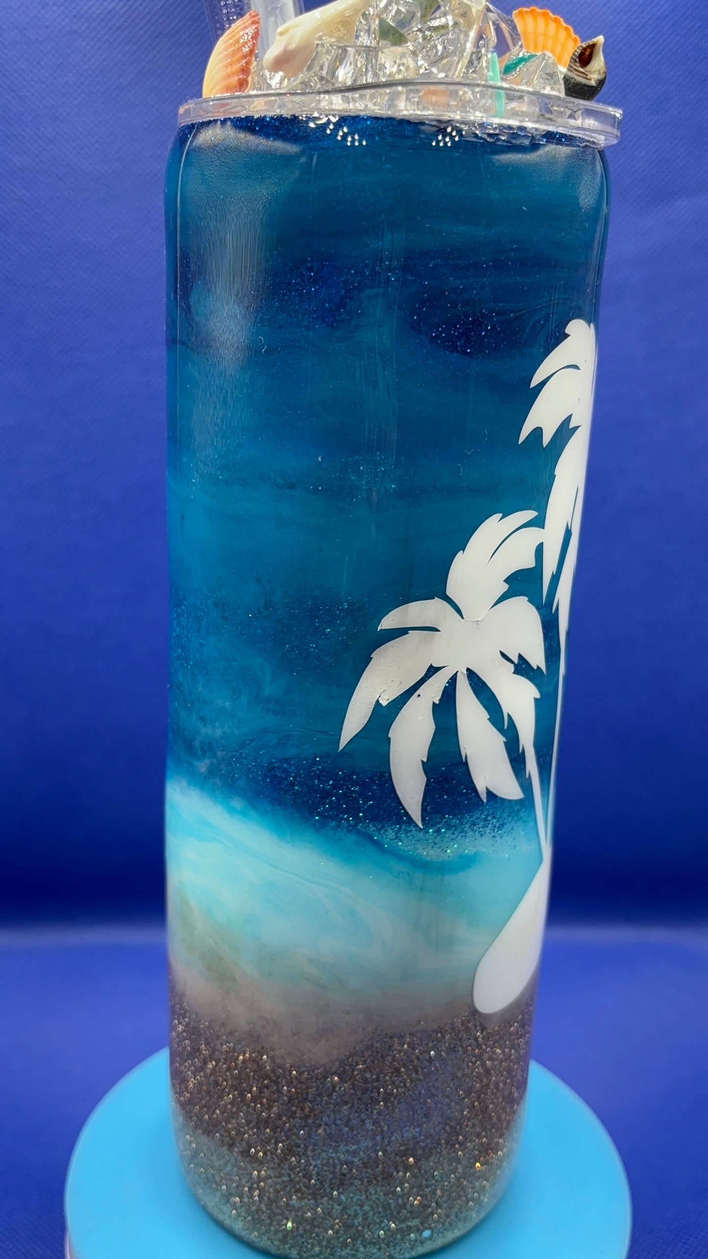 🌴 Ocean Breeze Beach Tumbler