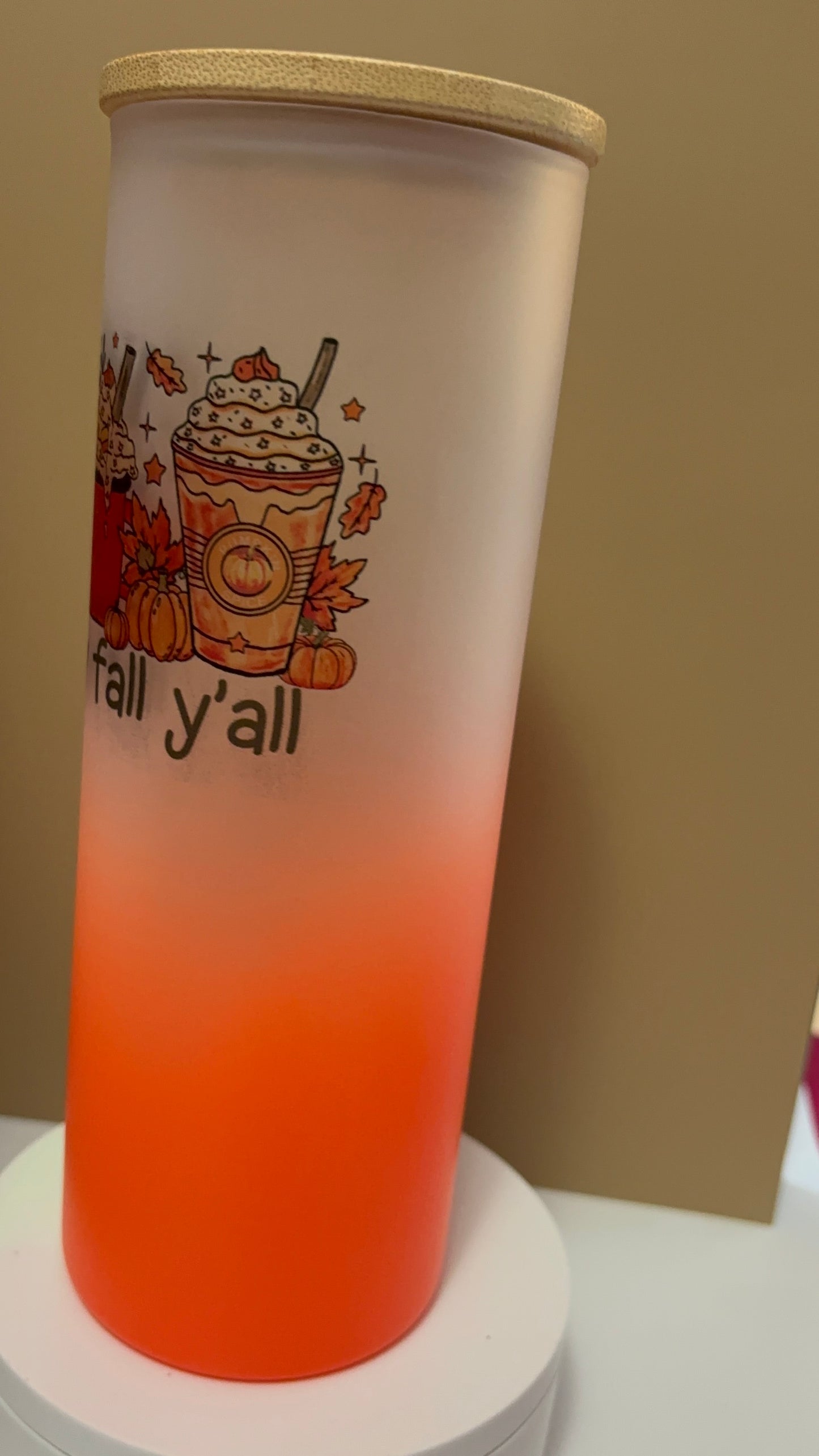 🍁 Happy Fall Y’all Ombre Tumbler🎃