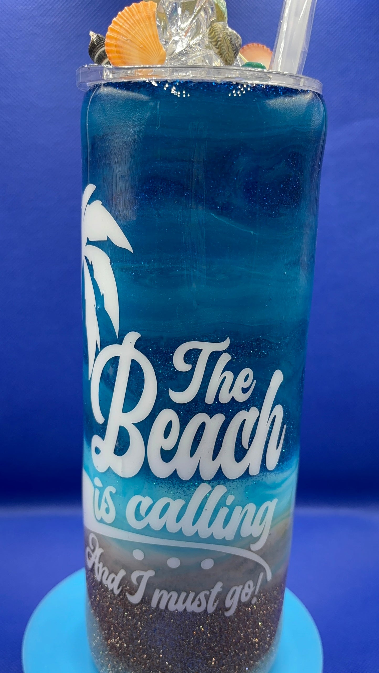 🌴 Ocean Breeze Beach Tumbler