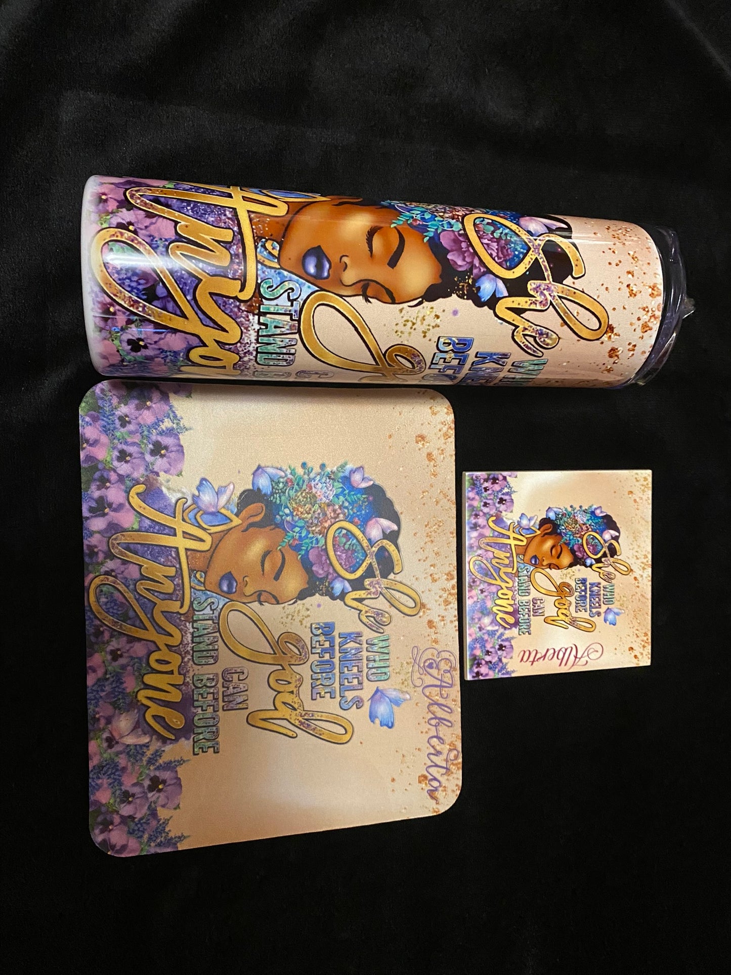 💜 “She Who Kneels Before God” Faith & Power Gift Set 🌸