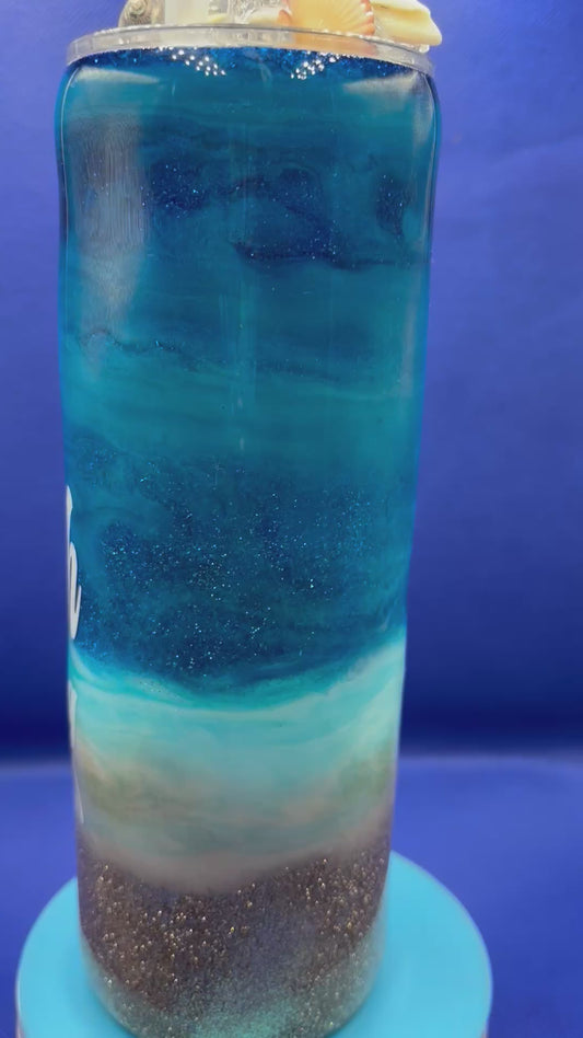 🌴 Ocean Breeze Beach Tumbler
